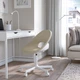 Обертовий стілець, бежевий/білий IKEA ELDBERGET / MALSKÄR 594.443.97 - изображение 3