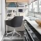 Конференц-стілець, темно-сірий/білий IKEA TOSSBERG / LÅNGFJÄLL 395.131.22 - зображення 6