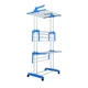 Складна стійка, сушарка для одягу, білизни 3 tiers Garment Rack With Wheels K12-120 металева - зображення 1