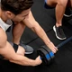 Набір регульованих гантелей 2 × 20 кг зі штангою Gymtek G-66605 Синьо-чорний (5907766666059) - зображення 19