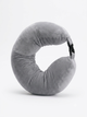 Сумка-подушка для путешествий на шею 79×18 см с двумя ремешками серая (rBPillow-2000) - изображение 3