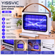 Электрическая ловушка для насекомых YISSVIC Fly Zapper 20 Вт, УФ-лампы 365 нм, высоковольтная сетка 4300 В, съемный поддон, 2 запасные лампы, белая - изображение 1