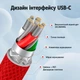Кабель ATTACK SHARK C01PRO Type-C - Aviator COILED CABLE (Red) - изображение 7