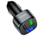 FM трансмиттер Hoco E67 Fighter Bluetooth для автомобиля с быстрой зарядкой QC3.0 и двумя USB портами - изображение 8