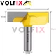 Фреза полегшена погружна пазова пряма VOLFIX FZ-120-410 d12 D57 h15 (FZ 120-410 d12) - зображення 3