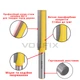 Фреза для врізання замка VOLFIX FZ-130 D16 h76 H130 d12 (FZ-130 D16 d12) - изображение 5