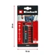 Набір біт Einhell 50mm, бітотримач з карабіном, PH PZ T H, 10шт (118633) EINHELL 118633 1055776 - зображення 6