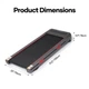 Беговая дорожка Oyeet Walking Pad Treadmill TM-YT103 з авторегулюванням нахилу (TM-YT103) Oyeet TM-YT103 1063011 - изображение 10