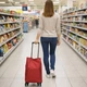 Сумка хозяйственная на колесах Shopping Bag 32 х 15 х 40 см (R32864) Красный - изображение 10