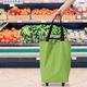 Сумка господарська на колесах Shopping Bag 32 х 15 х 40 см (R32864) Зелений - зображення 3