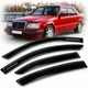 Дефлектори вікон ветровики Mercedes-Benz E-Class (W124) 1985-1995 Скотч 3M Voron Glass - изображение 1