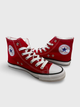 Жіночі кеди високі з вишивкою Converse All Star червоні 41 - зображення 5