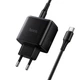 Адаптер сетевой HOCO C to C cable Upgrade charger set C158A |1USB/1Type-C, 45W/3A, PD/QC| 5195377 - зображення 9