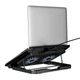 Куллер для Ноутбука HOCO Jade laptop cooling stand GA4 |12-17", RGB, 7 level, 2 Fans| 5169033 - изображение 4