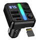 FM-трансмиттер Hoco E89 адаптер для автомобиля с Bluetooth и быстрой зарядкой 45W USB Type-A USB Type-C - изображение 3