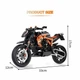 Конструктор-модель спортивного мотоцикла класса нейкед, GULY/Raceforge 60501, KTM Super Duke, 579 деталей, масштаб 1:8 - изображение 7