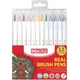 Фломастеры Maxi кисточки REAL BRUSH, 12 цветов, линия 0,5-6 мм - изображение 1