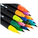 Фломастеры Maxi кисточки REAL BRUSH, 12 цветов, линия 0,5-6 мм - изображение 3