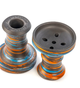 Чаша глиняная для кальяна классическая Personalka Bowl Blue Orange - изображение 2