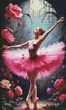 Алмазная мозаика на подрамнике ColorArt 30х50 Балерина TPP905 + Подарок лак для покрытия, полная выкладка, квадратные алмазики, набор для творчества и рукоделия - изображение 2
