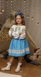 Вишиванка для дівчинки Бузок блакитна 122 - изображение 2