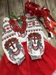Вишитий костюм для дівчинки Мотанка червоний 128 - зображення 2