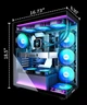 Корпус MUSETEX K2-N7-B ATX с 7 ARGB вентиляторами, Type-C, панорамное закаленное стекло, черный - изображение 6