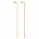 Сережки-протяжки з жовтого золота (з40076.1) - зображення 1