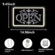 Неоновая вывеска Come in We're Open RuCvixkt с дыммером тепло-белая 15'x9.5'' - изображение 3