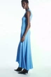 Сукня жіноча COS cotton-jersey sleeveless maxi dress 1207733001 XS Блакитний - изображение 4