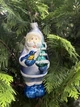 Стеклянная елочная игрушка «Зимний Волшебник с синим» - изображение 3