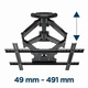 Настенный кронштейн для телевизора Gembird WM75ST01 32-75 дюймов - изображение 4