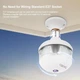 Умная поворотная Wi-Fi IP камера-лампочка V380 Max D-8M Pro с видеонаблюдением Ultra HD, панорамным обзором 360°, ночным видением, датчиком движения, двусторонней связью, сигнализацией, записью на microSD и цоколем E27 - изображение 7