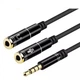 Разветвитель для наушника и микрофона jack 3.5mm - 2 Jack F 3.5mm - изображение 1