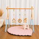Напольный мобиль без игрушек Стойка Baby Gym Детский игровой тренажер Голубой - изображение 4