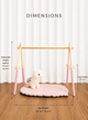 Підлоговий мобіль без іграшок Стійка Baby Gym Дитячий ігровий тренажер Рожевий - зображення 5