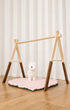 Підлоговий мобіль без іграшок Стійка Baby Gym Дитячий ігровий тренажер Темно-коричневий - зображення 4