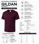 Футболка чоловіча Gildan Softstyle Бордовий 2XL - зображення 9