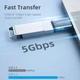 Адаптер Essager Type-C to USB 3.0 для зарядки и передачи данных Black/Gray (EZJCA-SRB0G) - изображение 2