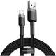 Кабель Baseus Cafule Cable USB For Lightning 1.5A 2m Gray+Black - зображення 4