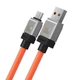 Кабель USB/Type-C 2 м Baseus CoolPlay 100 Вт помаранчевий - изображение 5