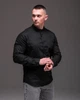 Чоловіча лляна сорочка Style чорна розмір L HDSYR_849 - зображення 1