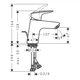 HANSGROHE Logis Смеситель для раковины, черный матовый (71070670) - изображение 3