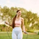Skakanka bezprzewodowa z licznikiem Gymtek Smart Motion Bluetooth G-42761 Szara (5905884427613) - obraz 12