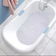 Силиконовый коврик для ванны и душа Bathlux, резиновый и нескользящий, люкс качество, Белый - изображение 1