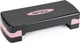 Степ платформа для аеробіки Gymtek Q-66404 2 рівні Рожево-чорна (5907766664048) - зображення 1