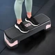 Степ платформа для аеробіки Gymtek Q-66404 2 рівні Рожево-чорна (5907766664048) - зображення 8