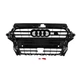 Решетка радиатора Audi A3 8V 2012-2016 под радар / дистроник стиль RS3 черный глянец - изображение 3