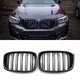 Ніздрі решітки радіатора переднього бампера BMW X3 G01 / X4 G02 2018-2021 Black - изображение 4