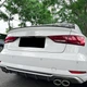 Спойлер багажника Audi A3 S3 8V 2014-2020 сабля S-стиль черный глянец - изображение 6